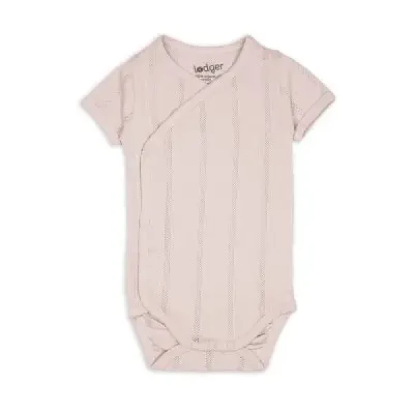 LODGER Body s krátkým rukávem Pointelle Powder vel. 62