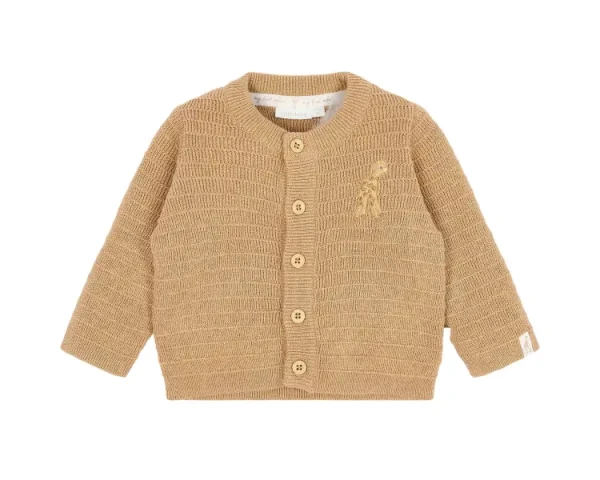 Little Dutch Kardigan pletený Safari Friends Soft Tan veľ. 62