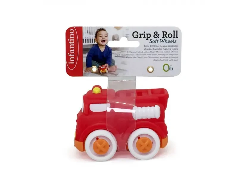 Infantino Autíčko Soft Wheels hasičské auto