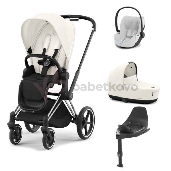 CYBEX PRIAM 4-kombinácia CHROME BLACK Off White