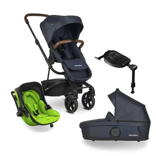 EASYWALKER Kočík kombinovaný Harvey3 Premium 4v1 Sapphire Blue/Spring Green