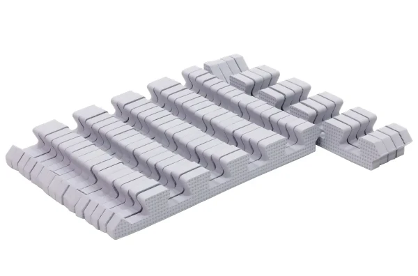 Rialto Baby Sada okrajov pre penové puzzle silver 120x180cm