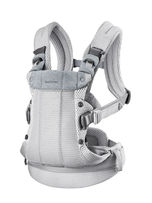 BABYBJORN nosítko HARMONY Silver 3D mesh