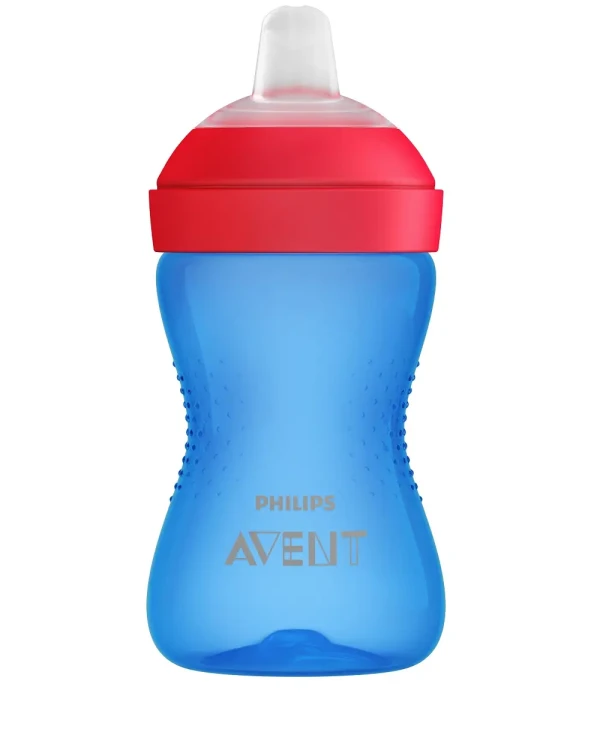 Avent hrnček 300 ml Grippy chlapec s mäkkým náustkom