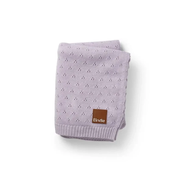 Pointelle Blanket Elodie Details - Lavender Love