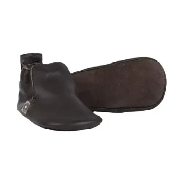 LODGER kožené topánky Stepper Coffee 3 - 6 mesiacov