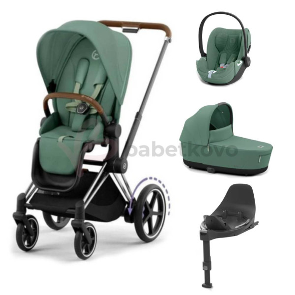 CYBEX E-PRIAM 4-kombinácia CHROME BROWN Leaf Green
