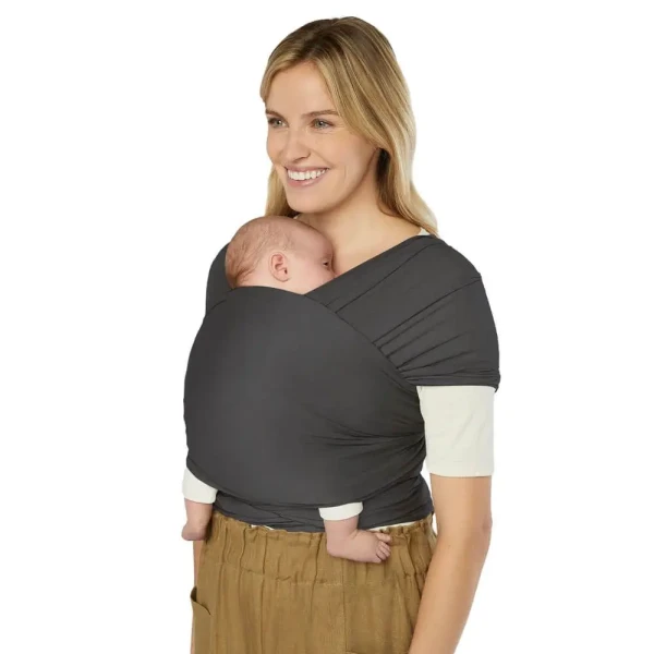 ERGOBABY ŠATKA/Aura Sustainably Sourced Knit Baby Wrap - Soft Black