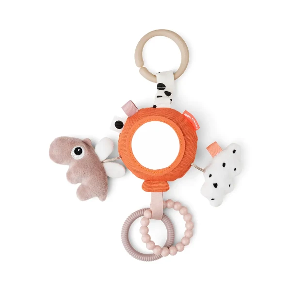 DONE BY DEER Aktívne zrkadlo na cesty Happy Clouds - papaya