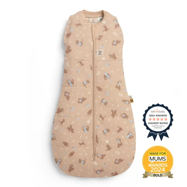 ERGOPOUCH Zavinovačka a vak na spanie 2v1 Cocoon Melody  6-12m, 8-10kg, 2,5tog