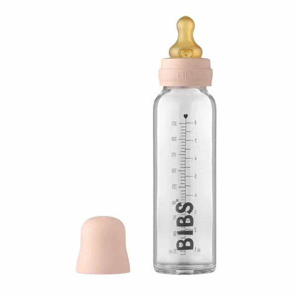 BIBS Baby Bottle sklenená fľaša 225ml Blush