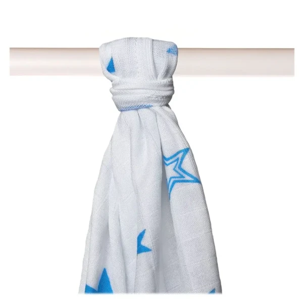XKKO BMB Bambusová osuška 90x100 - Cyan Stars