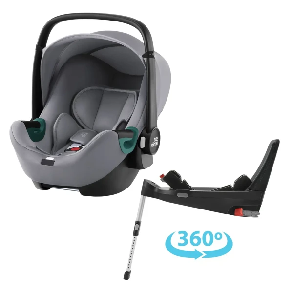 BRITAX RÖMER Autosedačka Baby-Safe 3 i-Size Flex Base 5Z Bundle, Frost Grey