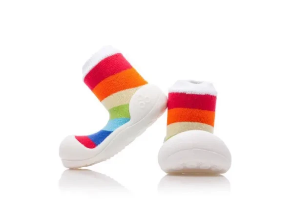 ATTIPAS Topánočky RainBow AR03 White XXL veľ.24, 136-145 mm