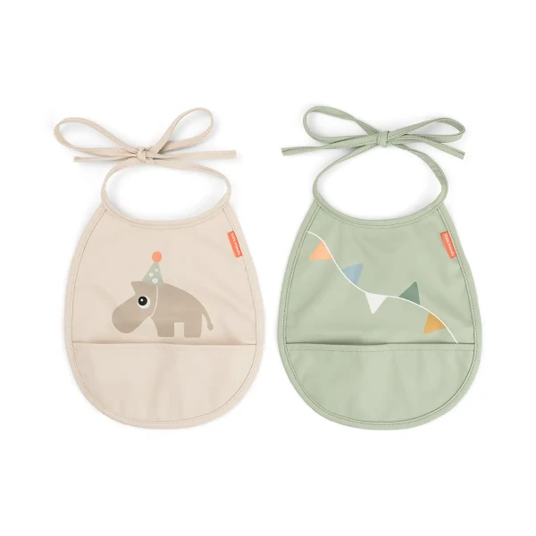 DONE BY DEER Set 2ks podbradníkov Celebration - pieskové