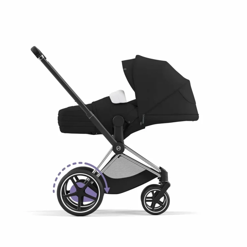 CYBEX E-PRIAM podvozok + SEAT  CHROME BLACK