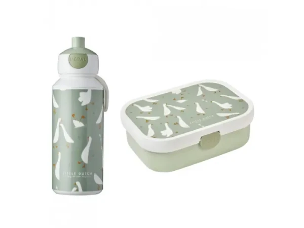 Little Dutch Desiatový set (fľaša 400ml+box) Hus