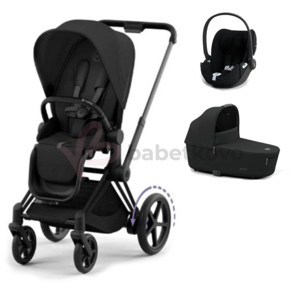 CYBEX E-PRIAM 3-kombinácia MATT BLACK Sepia Black
