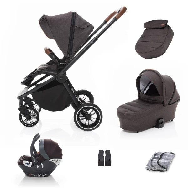 ZOPA SET kočík Move + vanička + adaptéry + autosedačka, Rocky Grey/Black