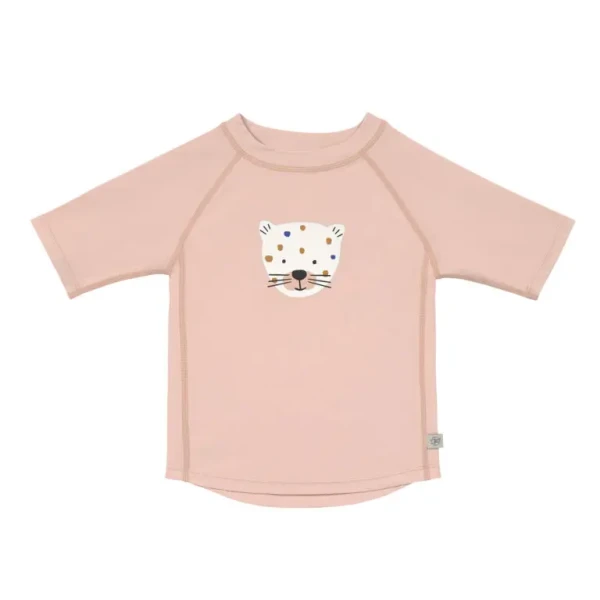 Lässig Plavkové Tričko Rashguard leopard pink 19-24 mes.