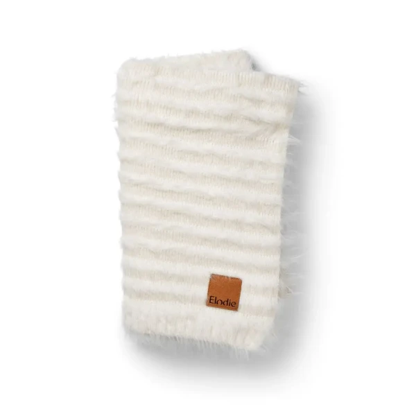 Elodie Details Pletená mäkká deka Furry Knit Blanket - Vanilla White