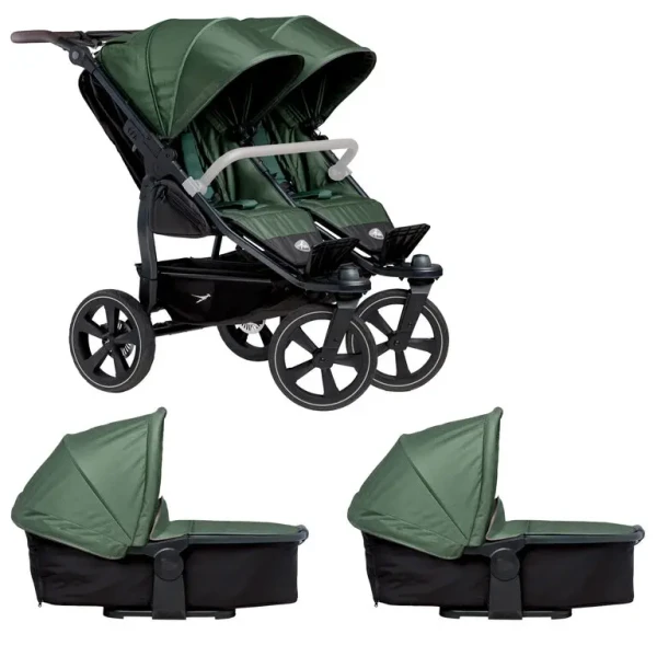 Tfk set duo2 frame 2025 - air chamber wheel + carrycot + seat olive