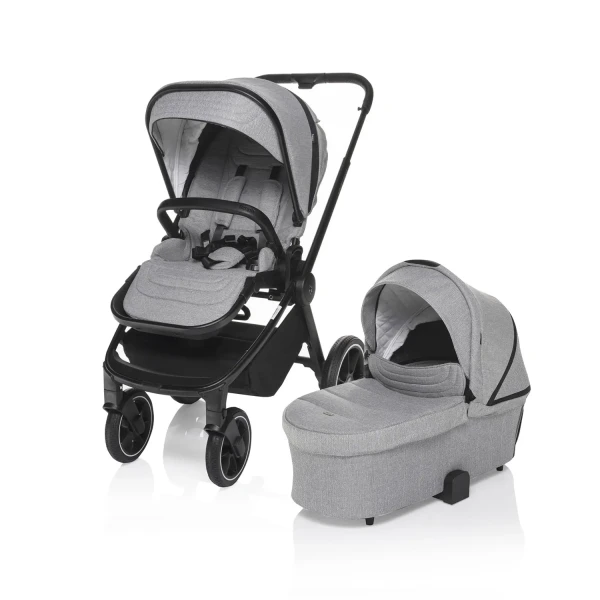 ZOPA SET Športový kočík Move Cross + vanička XL + adaptéry, Silver Grey/Black