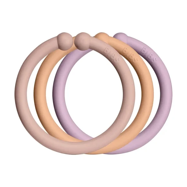 BIBS Loops krúžky 12ks | Blush / Peach / Dusky Lilac