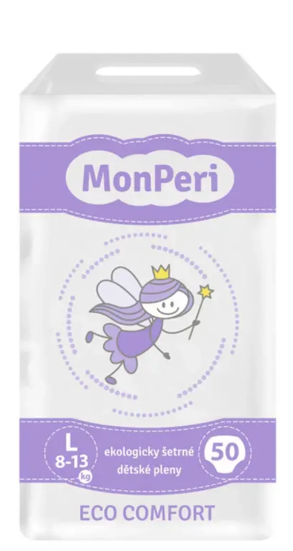 MonPeri jednorazové plienky 8-13 kg ECO comfort L