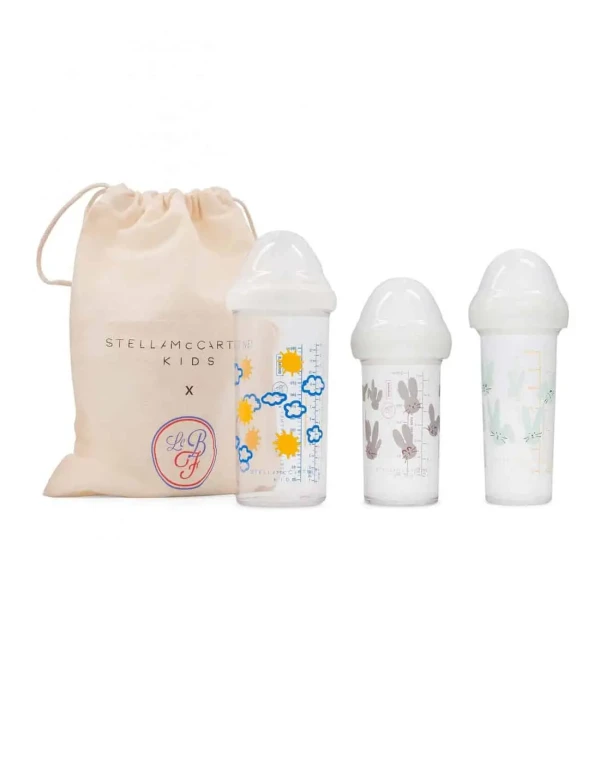 LE BIBERON FRANCAIS SET 3 DOJČENSKÝCH FLIAŠ LE BIBERON FRANCAIS STELLA MCCARTNEY KIDS, 2x 210 ml, 1x 360ml, 0+m / 6+m