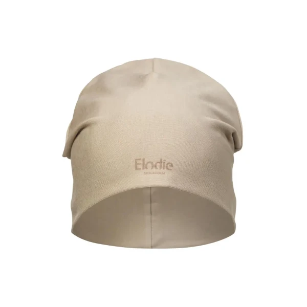 Elodie Details Bavlnená čiapka Logo Beanies  - Pure Khaki 6-12 mesiacov