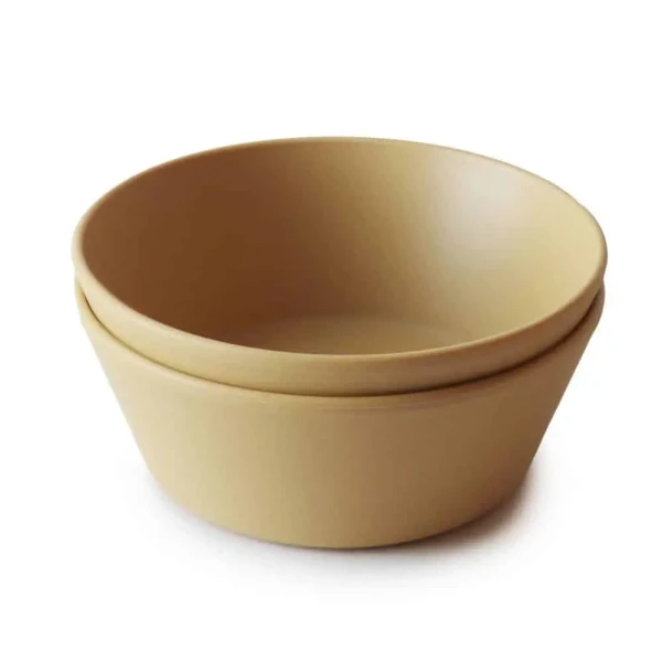 MUSHIE OKRÚHLE OBEDOVÉ MISKY - MUSTARD