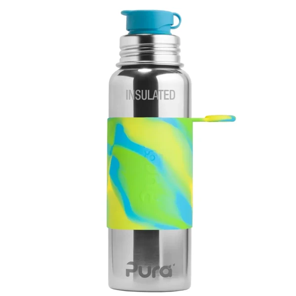 Pura® TERMO fľaša so športovým uzáverom 650ml zelená-aqua