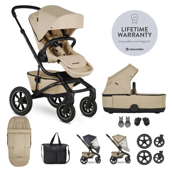 EASYWALKER SET XXL kočík kombinovaný Jimmey AIR Sand Taupe s príslušenstvom