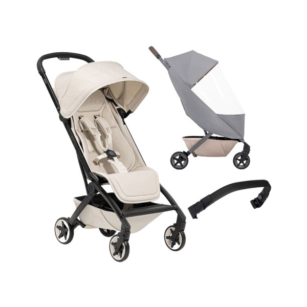 JOOLZ AER 2 kočík Bundle set s pláštenkou a madlom Special Calming beige - limitovaná edícia