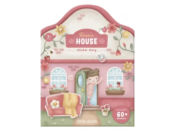 Little Dutch Knižka so samolepkami Dom Rosa