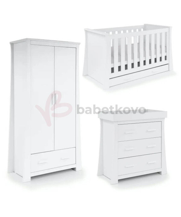 BabyStyle Vancouver Detská izba (set: postieľka, zásuvka, komoda, skriňa)