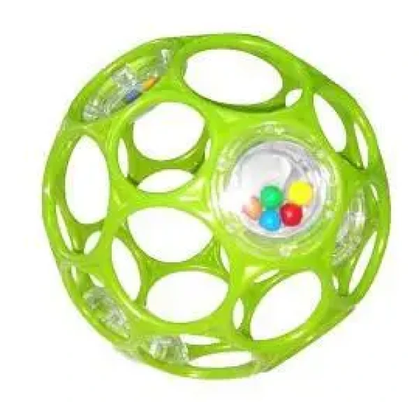 OBALL Hračka Oball RATTLE 10 cm zelená 0m+