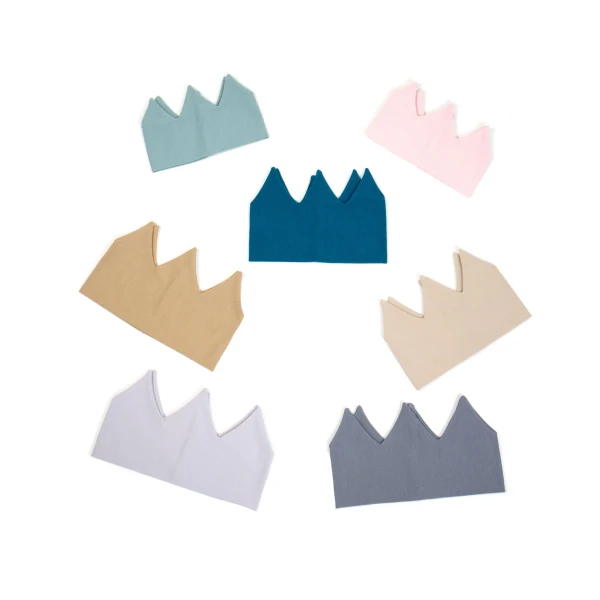 LevinFelin Detská bavlnená čelenka Crown - rôzne farby