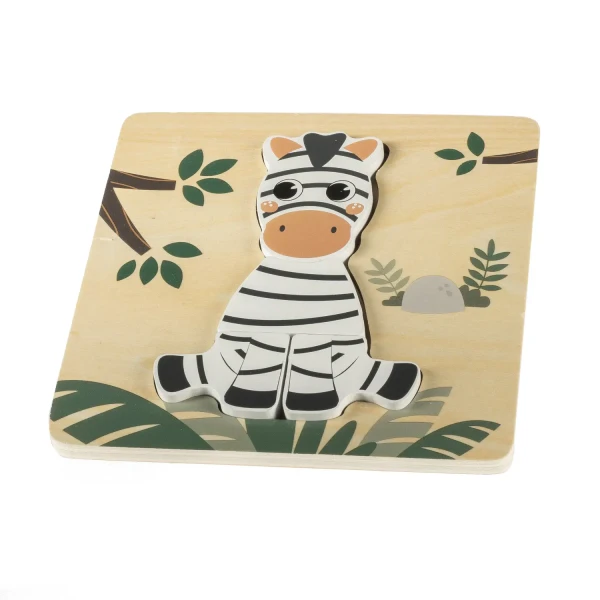 ZOPA Drevené puzzle malé, Zebra