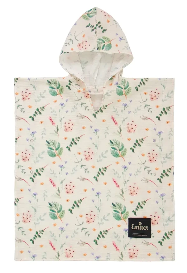 Emitex Mušelínové pončo Forest Blossom