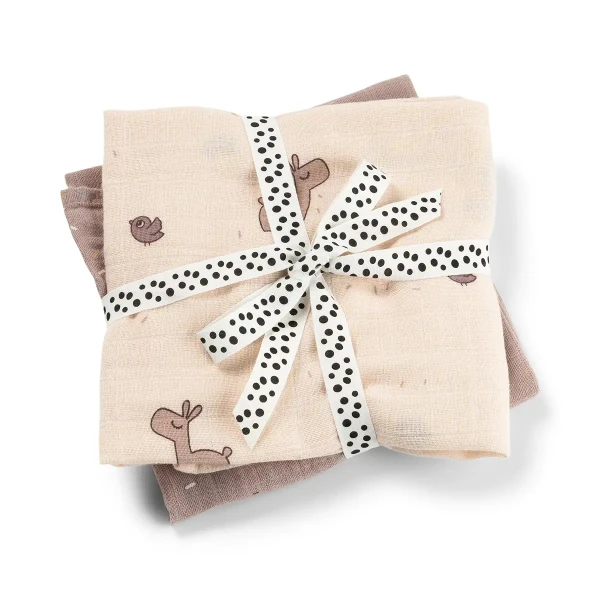 DONE BY DEER Mušelínové plienky Lalee 2ks - ružové