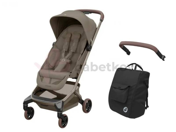 Maxi-Cosi Fame Cabin kočík Oak Truffle + madlo a taška na kočík