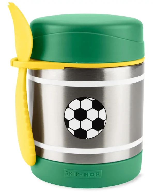 SKIP HOP Spark Style Termoska na jedlo s lyžičko/vidličkou Futbal 325 ml, 3r+