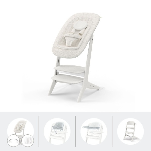 CYBEX LEMO PLATINUM 4v1 Jedálenská stolička White Wood