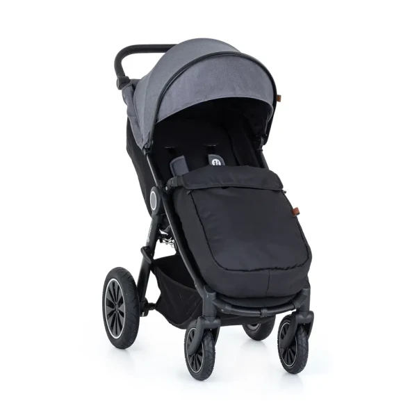 PETITE&amp;MARS Kočík športový Street+ Air Black Ultimate Grey Complete