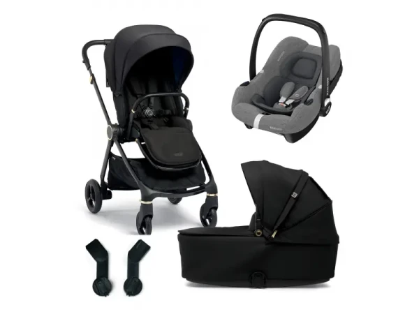 Mamas & Papas Strada kočík 2v1 Black Diamond + autosedačka Cabriofix