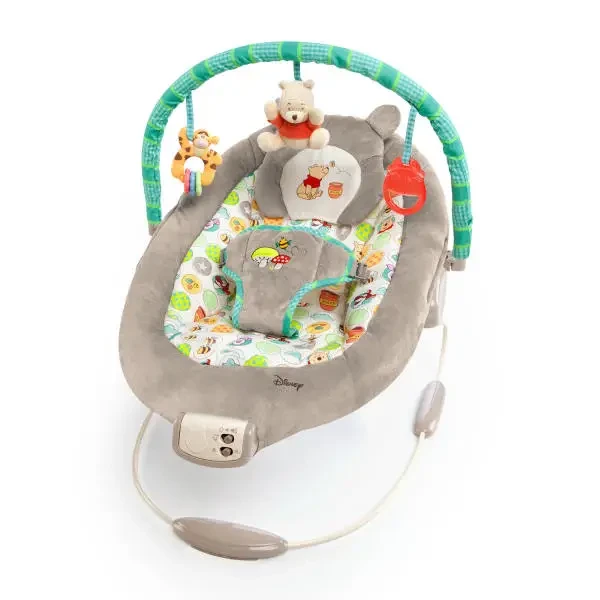 BRIGHT STARTS Lehátko vibrujúce s melódiou Winnie the Pooh Dots & Hunny 0 m+, do 9 kg