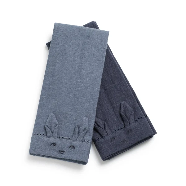 Elodie Details Bavlnené obrúsky Tender Blue & Juniper Blue