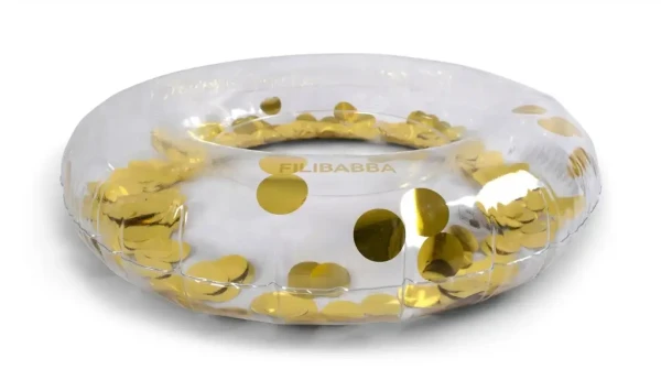 FILIBABBA Kúpacie koleso ALFIE Gold confetti